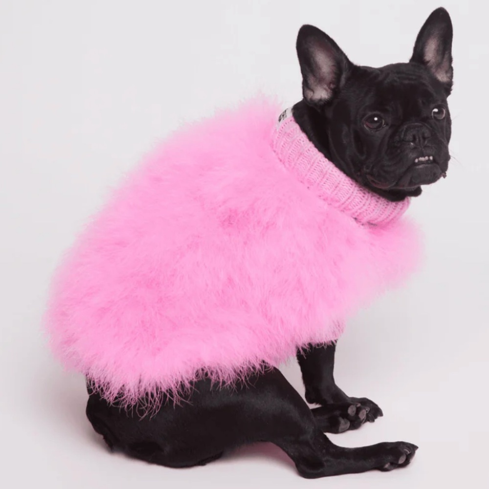 Christian Cowan Maxbone Fur Dog Sweater size M